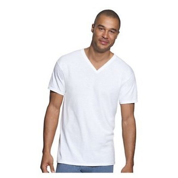 3PK XL WHT VNeck Shirt, Hanesbrands, Mfr#: 777-XL